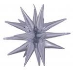 G40 20" Magic Star™ Small Silver Multi-Balloon