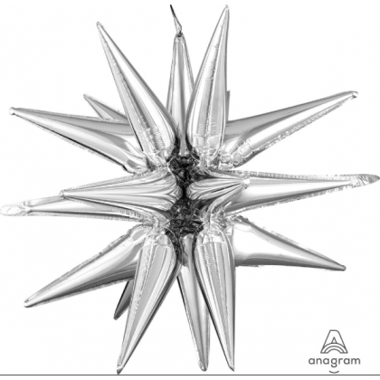 P70 35" Magic Star™ Silver Multi-Balloon