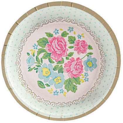 Tea Party Round Appetizer Plate - 5 1/2"