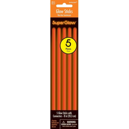 8" Glow Stick - Orange