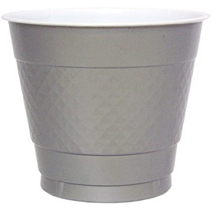 9Oz Plastic Cup - Silver