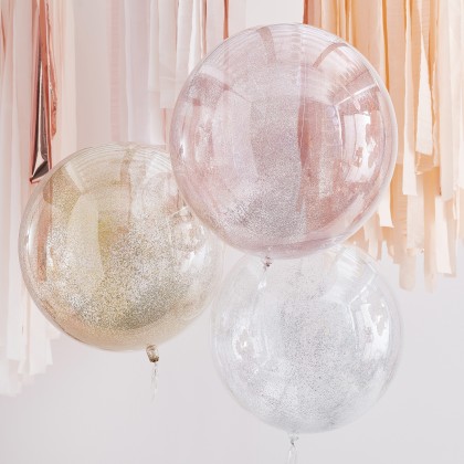 Balloons - Mix Metallic Glitter Orbs