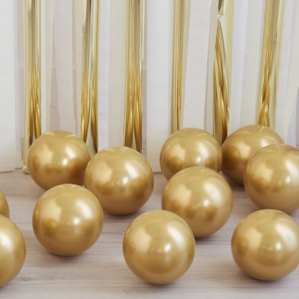 Balloon Pack - 5 inch - Gold Chrome