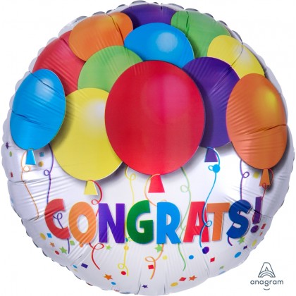 S40 19" Bold Congratulations Balloons Standard HX®
