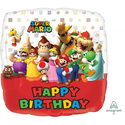 S60 17" Mario Bros. Happy Birthday Standard HX®