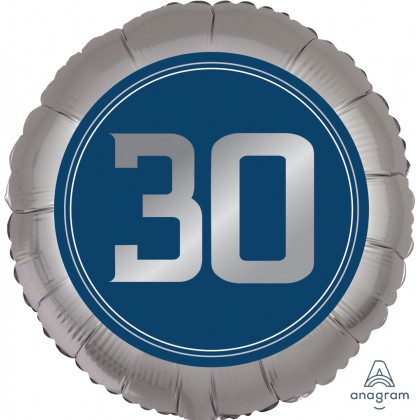 S40 18" Happy Birthday Man 30 Standard Satin™ XL®