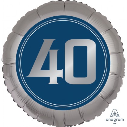 S40 18" Happy Birthday Man 40 Standard Satin™ XL®
