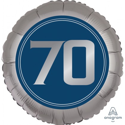 S40 18" Happy Birthday Man 70 Standard Satin™ XL®