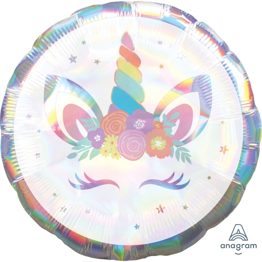 S55 17" Unicorn Party Iridescent Standard Holographic