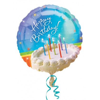 S40 17" Sparkle Wishes Birthday Standard XL®