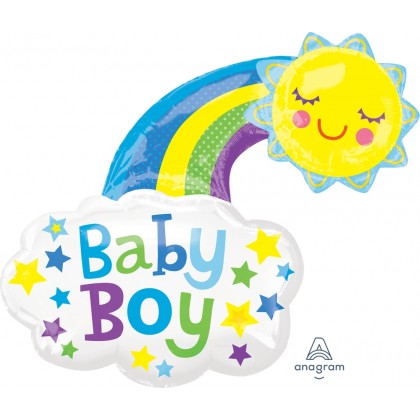 P35 30" Baby Boy Bright Happy Sun SuperShape™