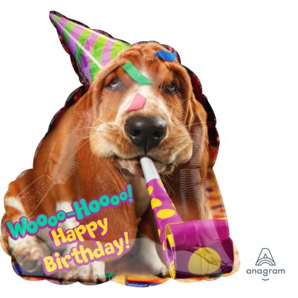 P38 25" Avanti Basset Hound Birthday SuperShape™ XL®
