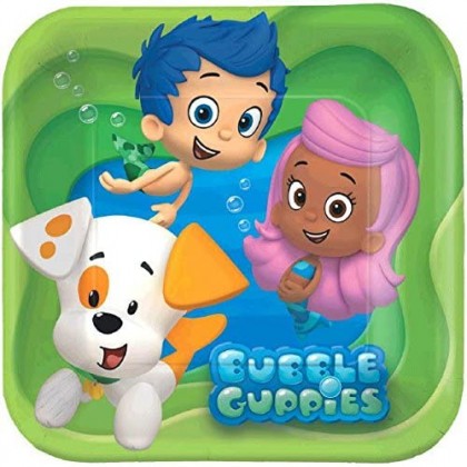 Bubble Guppies™ Square Plates, 7"