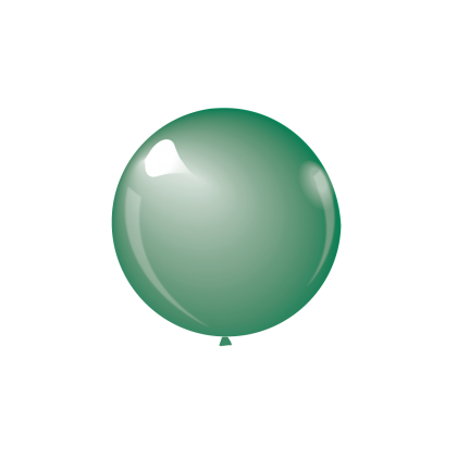 KDI 12" CRYSTAL Green Round - F