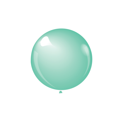 KDI 12" MET Mint Green Round - JH