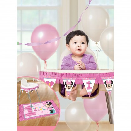Disney Minnie Fun To Be One High Chair Decorating Kit