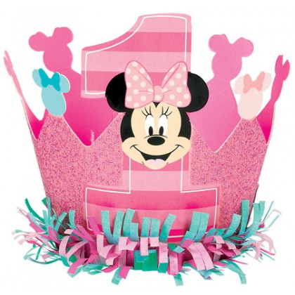 Disney Minnie's Fun To Be One Crown - Paper w/Glitter
