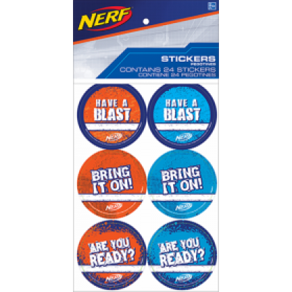 Nerf Sticker Favors