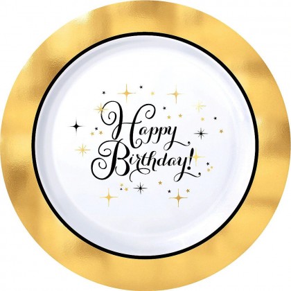 Premium Round Plastic Plates, 10 1/4in