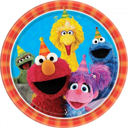Sesame Street 2 Round Plates 9in