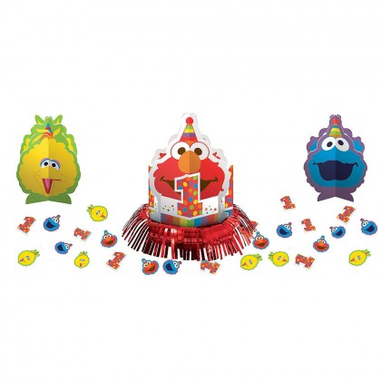 Sesame Street Elmo Turns One Table Decorating Kit