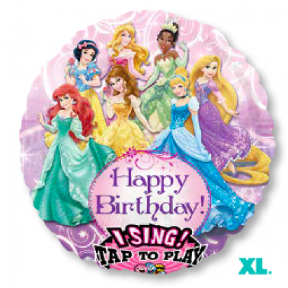 P75 28" Princess Birthday Jumbo Sing-A-Tune® XL® Foil Balloon