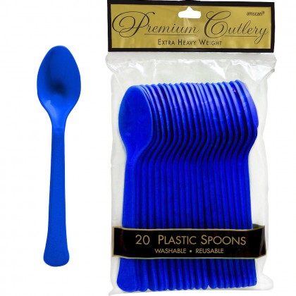Royal Blue Premium Plastic Spoon