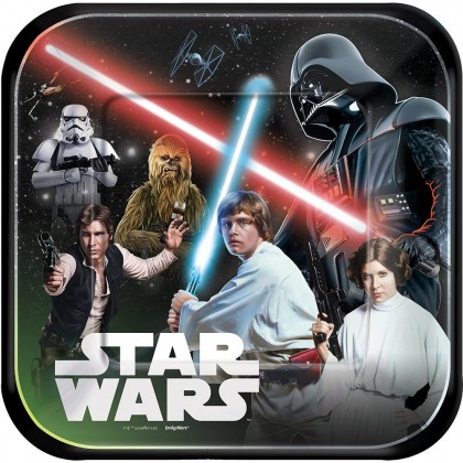 Star Wars ™ Classic Square Plates 9in