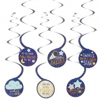Twinkle Little Star Value Pack Spiral Decorations