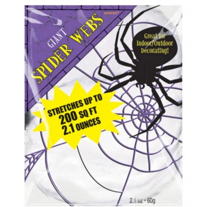 Spiderweb Halloween White Plastic 60 g