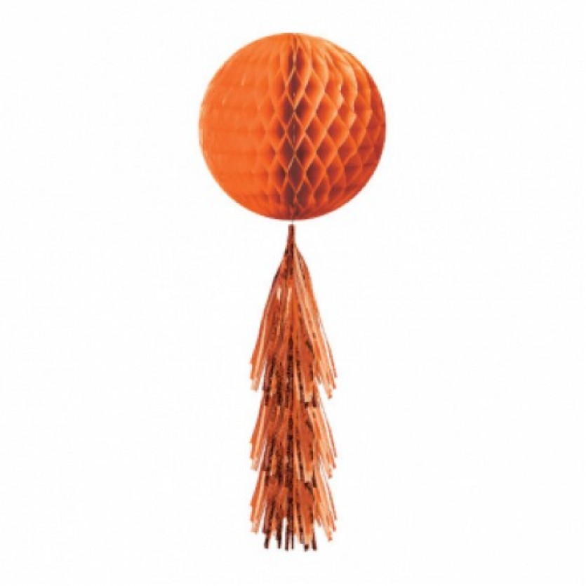 Honeycomb with Tail -  Orange