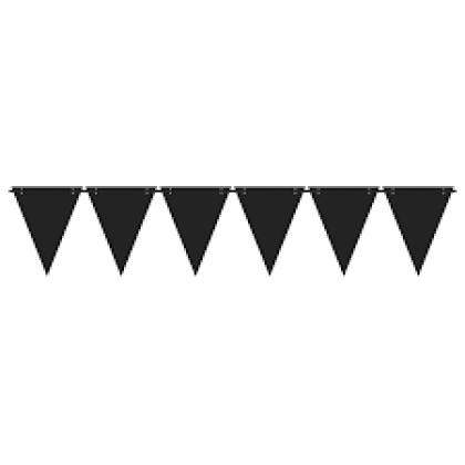 Mini Pennant Banner - Black