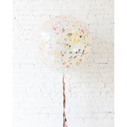 BubbleGum - Confetti Giant Balloon with Tassel