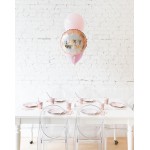 CherryBlossoms - Happy Birthday Foil and 11in Balloons Centerpiece - bouquet of 3