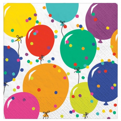 Party Balloons - Bev Napkins