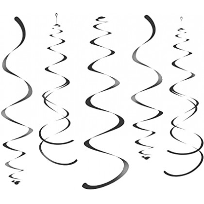 Swirl Decoration - Black