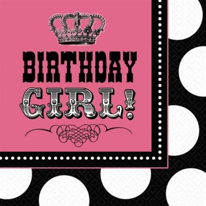 Rocker Princess Beverage Napkins