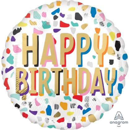 S40 17" Happy Confetti Birthday Standard HX®