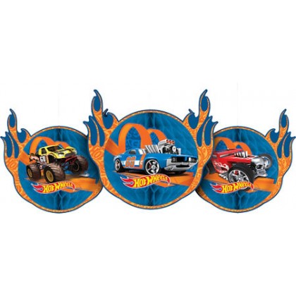 Hot Wheels Wild Racer™ Honeycomb Decorations - Tissue & Printed Paper