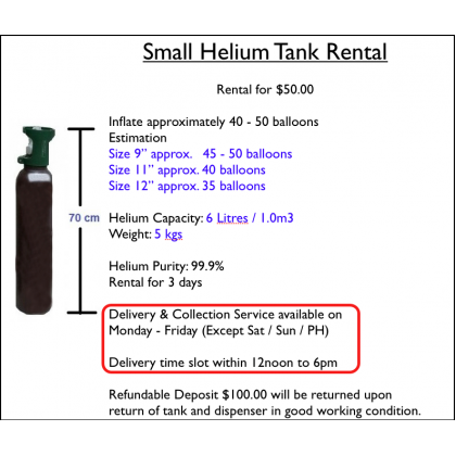 Small Helium Tank