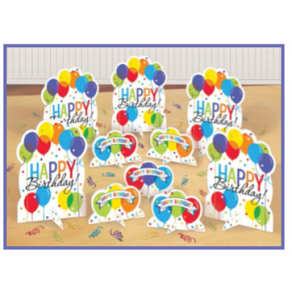 Balloon Bash Table Decorating Kit - Printed Paper