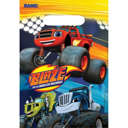Blaze & the Monster Machines™ Folded Loot Bags - Plastic