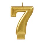 Gold Numeral Candles
