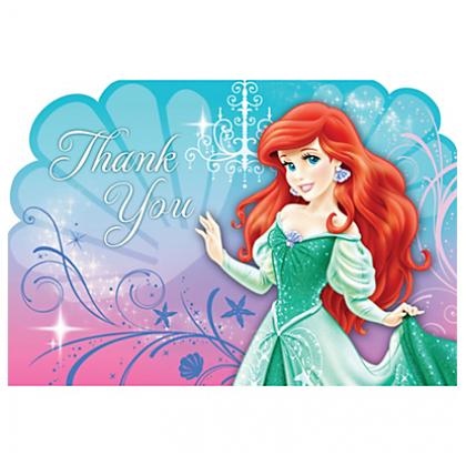 ©Disney Ariel Postcard Thank You Cards