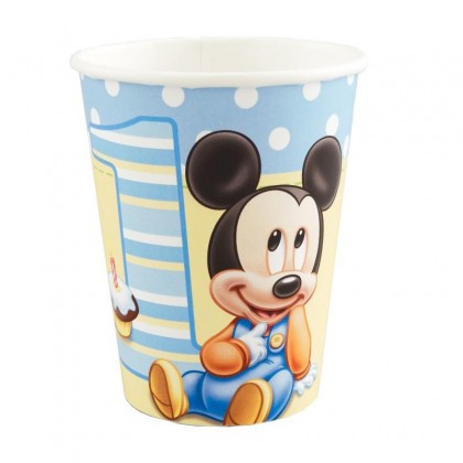 ©Disney Mickey’s 1st Birthday Cups, 9 oz.