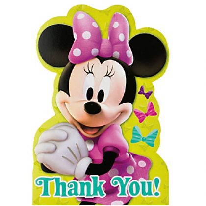 ©Disney Minnie Mouse Postcard Thank You Cards