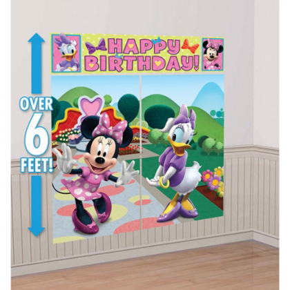 ©Disney Minnie Mouse Scene Setters® Wall Decoration Kit - Plastic