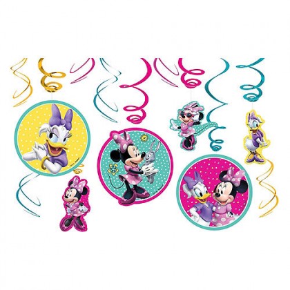 ©Disney Minnie Mouse Happy Helpers Value Pack Foil Swirl Decorations
