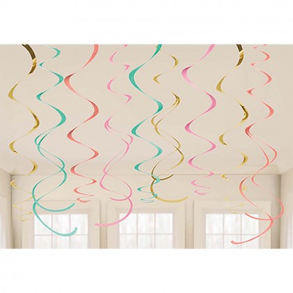 Swirl Decorations - Pastel