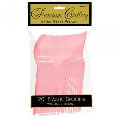 Plastic Spoons - New Pink